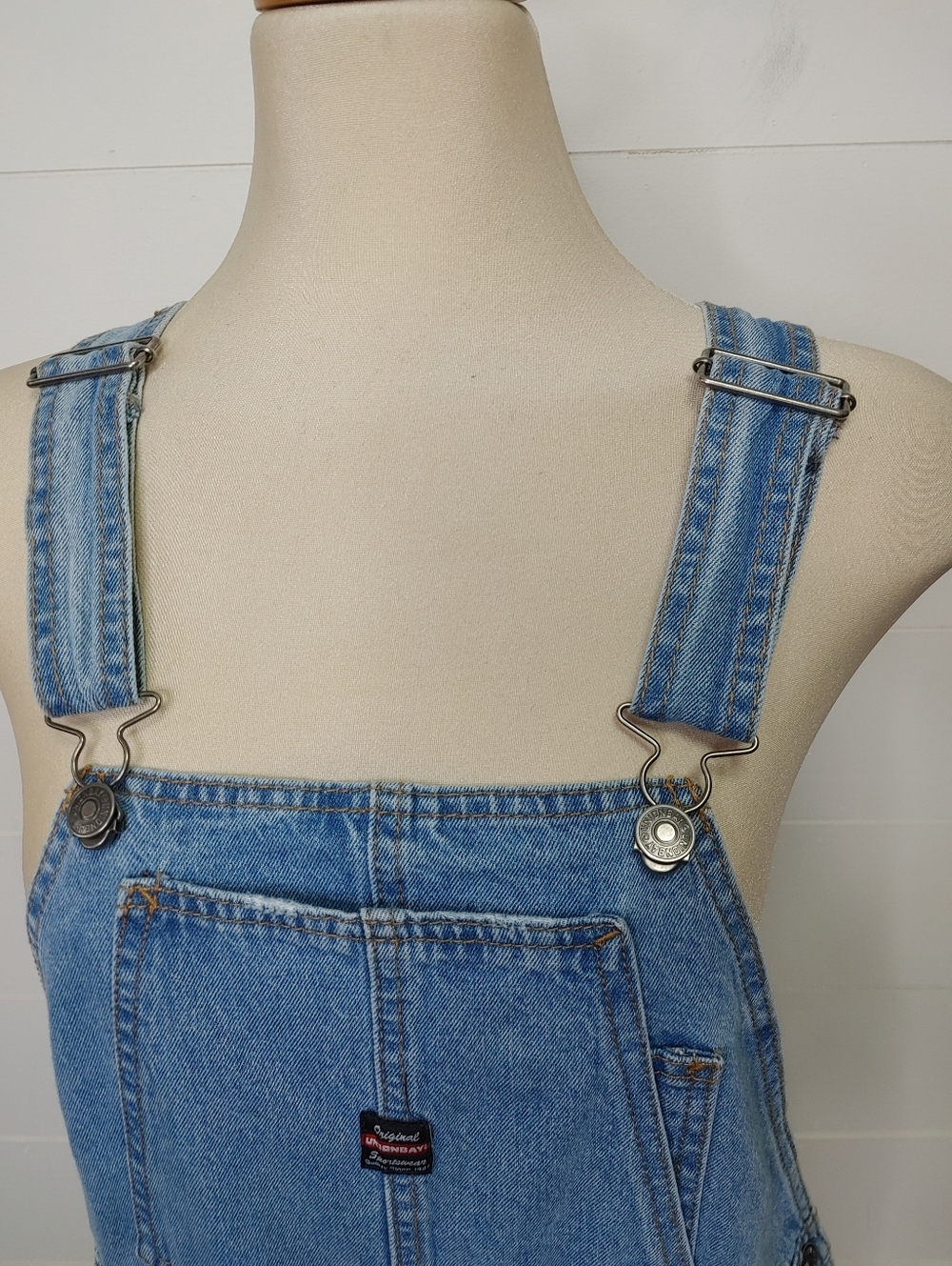 Upcycled Boho Quilt Patch Denim Overalls Size M - Picture 3 of 13